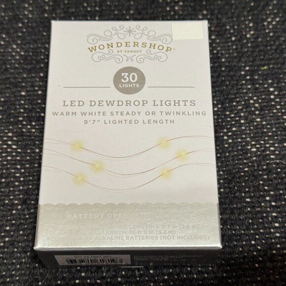 Wondershop™ LED Battery Operated Dewdrop Fairy String Lights, Warm White - Picture 4 of 11